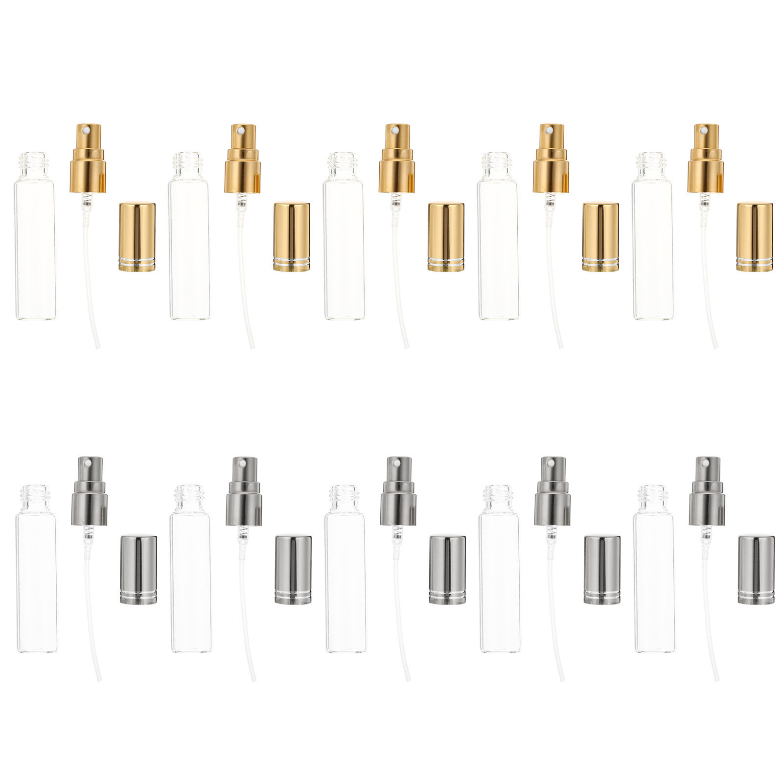 Perfume Quality Fragrance Oils - 10 قطع من زجاجات العطور الزجاجية