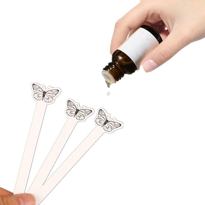 Perfume Fragrance Oil - 100 قطعة من شرائح الورق الإبداعية