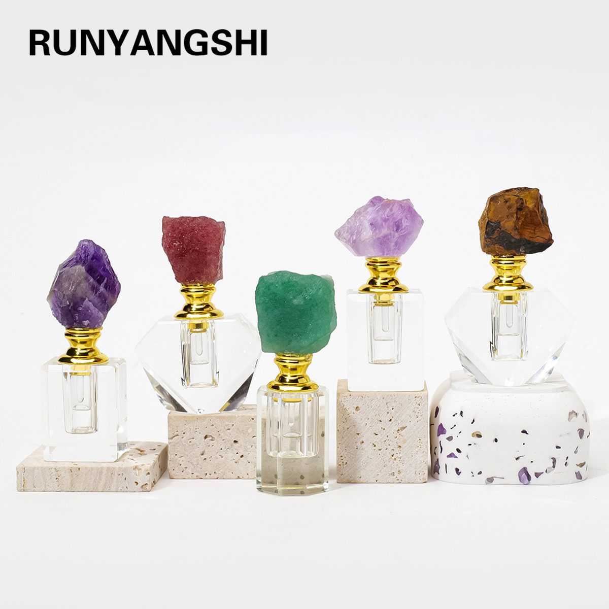 Perfume Fragrance Ingredients - 1 قطعة الجمشت الطبيعي عناقيد كريستالية