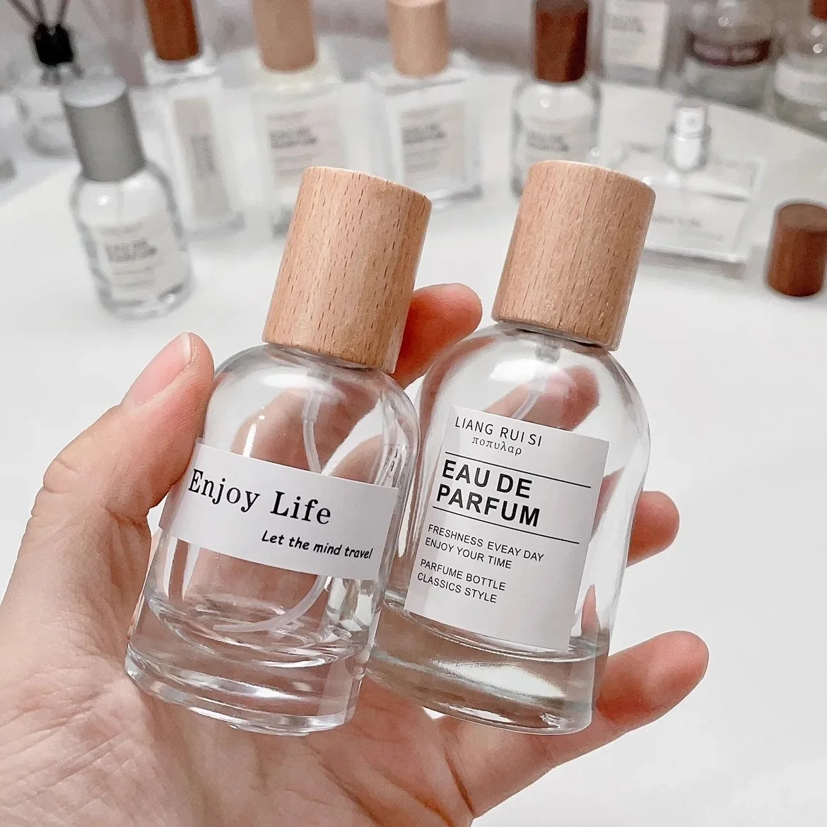 Perfume Fragrance Story - زجاجة عطر زجاجية 30/50 مل مع