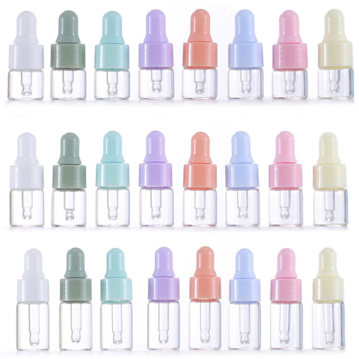 Perfume Fragrance Story - 8 قطع من زجاجات القطارة الشفافة