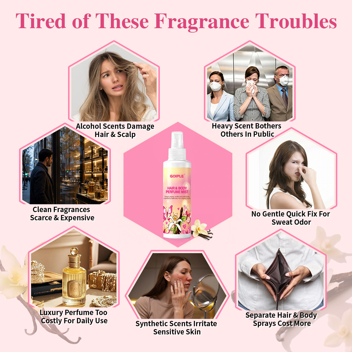 رذاذ عطري للشعر والجسم، عطر خف - مراجعة Perfume Fragrance Hair Spray وسعره