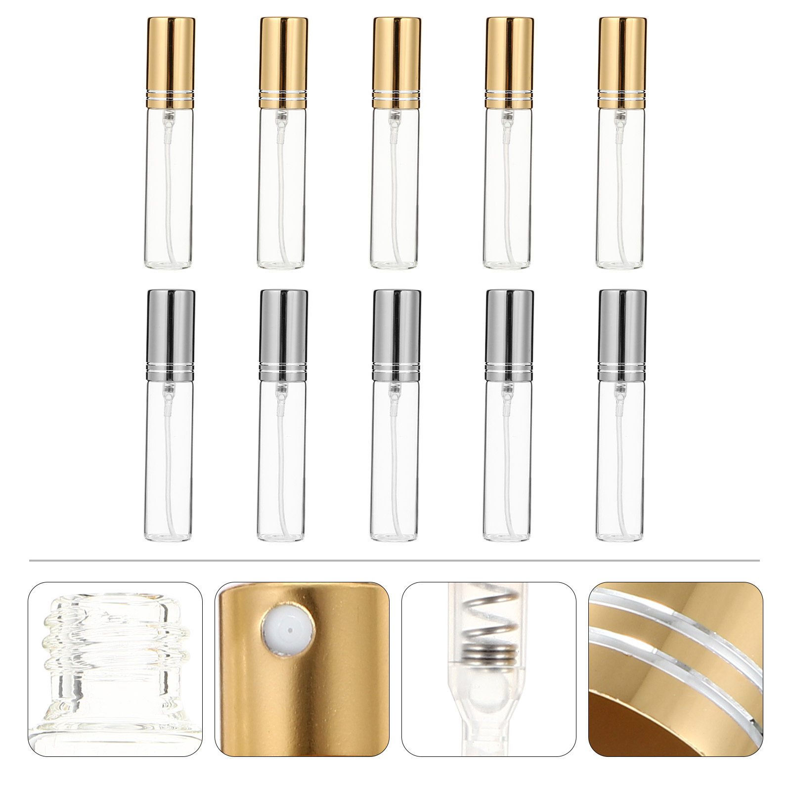 10 قطع من زجاجات العطور الزجاج - مراجعة Perfume Quality Fragrance Oils وسعره