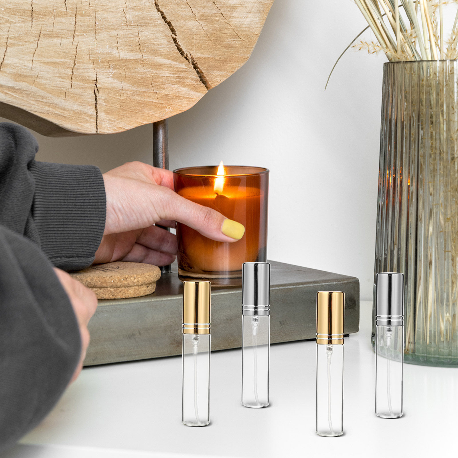 10 قطع من زجاجات العطور الزجاج - مراجعة Perfume Quality Fragrance Oils وسعره
