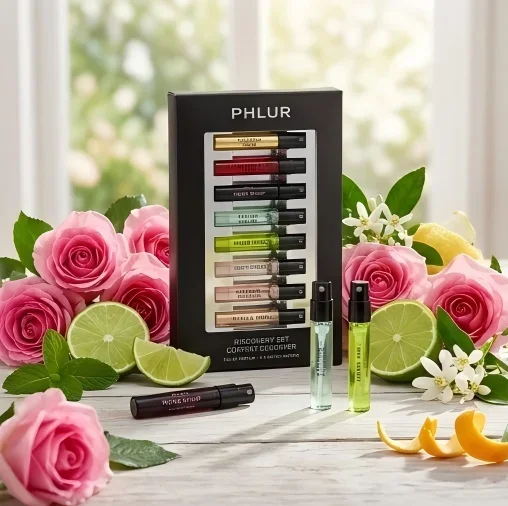 مجموعة عطور ديسكفري من PHLUR - - مراجعة Perfume Fragrance Discovery Set وسعره